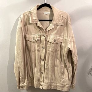 Pacsun corduroy beige tan oversized 90’s jacket. Size M/L
